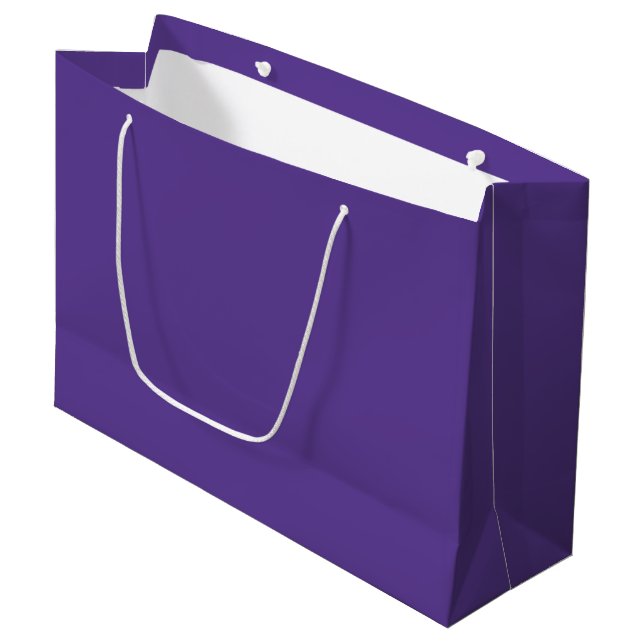 Solid Violate Large Gift Bag – Single Colour Desig (Front Angled)