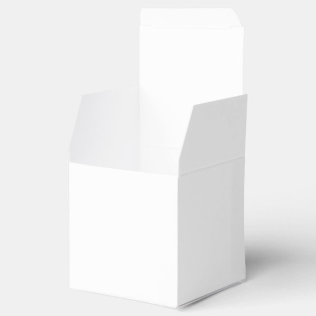 Solid White Favour Box (Opened)
