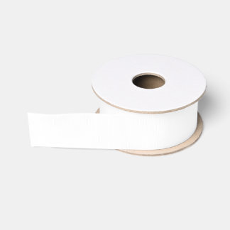 Solid White Grosgrain Ribbon