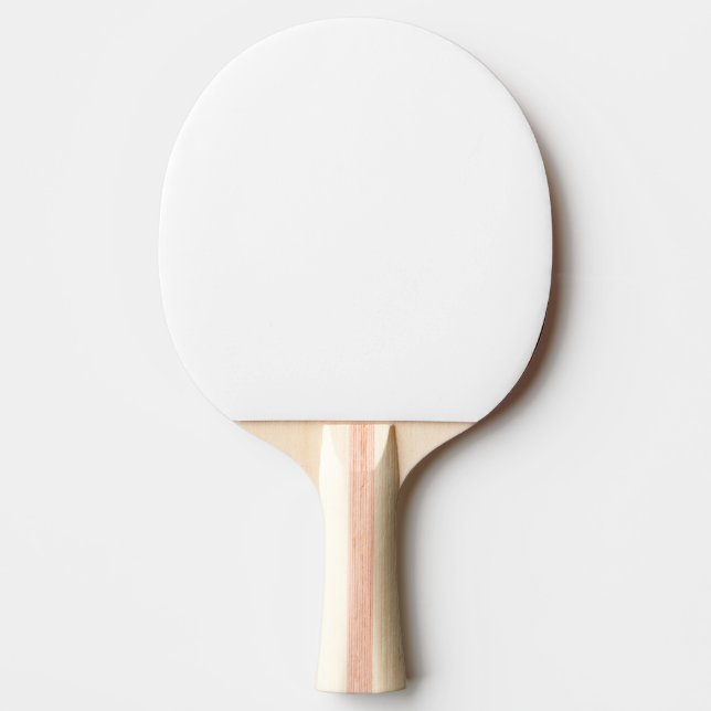Solid White Ping Pong Paddle (Front)