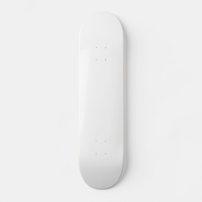 Solid White Skateboard (Front)