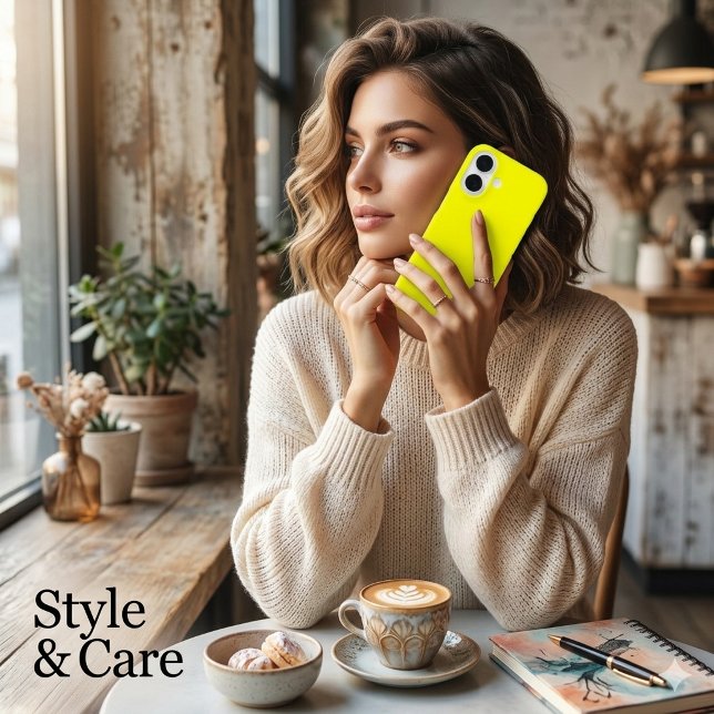 Solid Yellow Colour Case-Mate iPhone Case (Solid Yellow Color iPhone 16 Case)