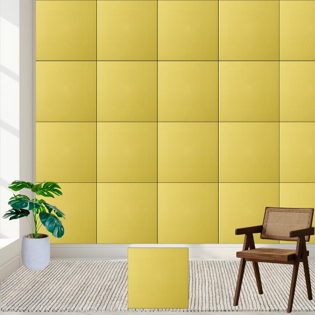 Solid Yellow Fine Grain Ceramic Tile (Solid Yellow Fine Grain Ceramic Tile)