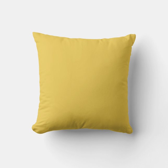 solid yellow ochore pillow (Front)
