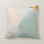 Solidarity #abstract #painting photo print cushion<br><div class="desc">Minimalistic,  abstract shape collage simple and discreetly designed in delicate earth tones by Merle Callesen. For more nice designs look in my shop. Thank You!</div>