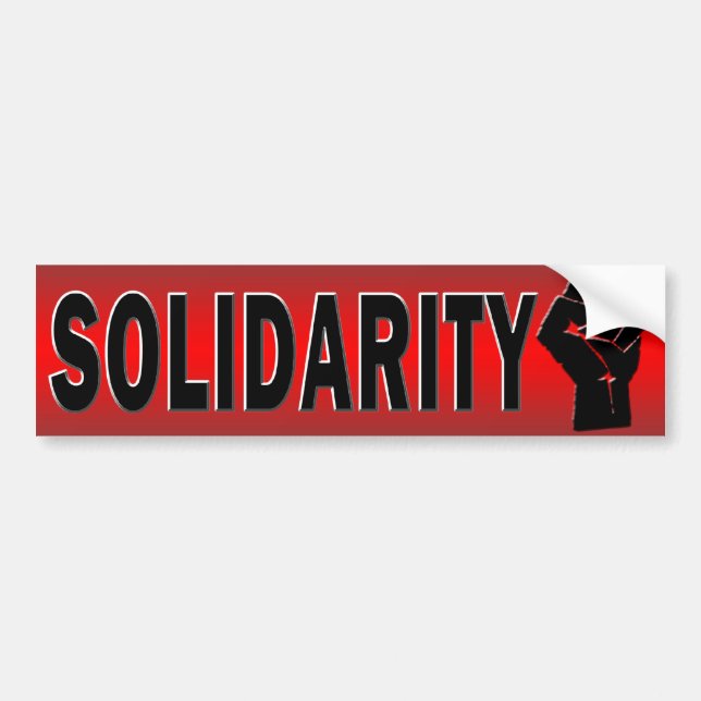 SOLIDARITY BUMPER STICKER (Front)