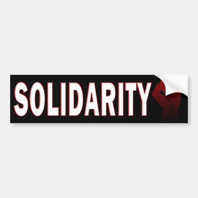 SOLIDARITY BUMPER STICKER (Front)