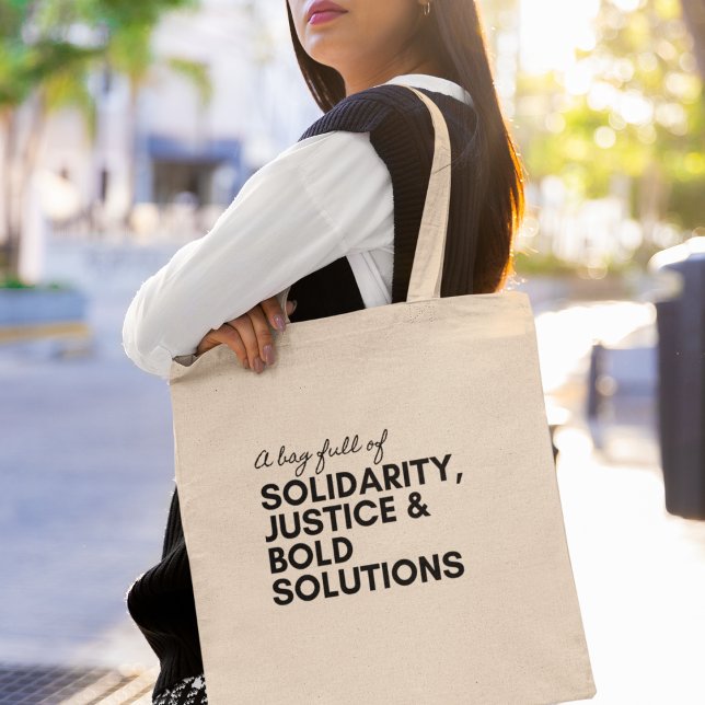 Solidarity Justice Activism Ethical  Tote Bag ( Shop now and make a statement with every step you take!)