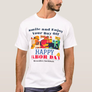 Solidarity Worker Unity Labour Day with USA flag T-Shirt