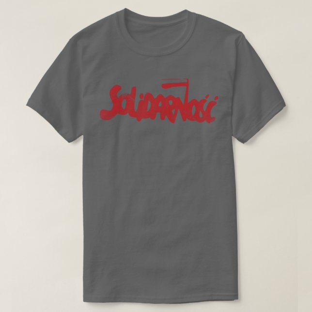 Solidarnosc 80s Polish Trade Union T-Shirt (Design Front)