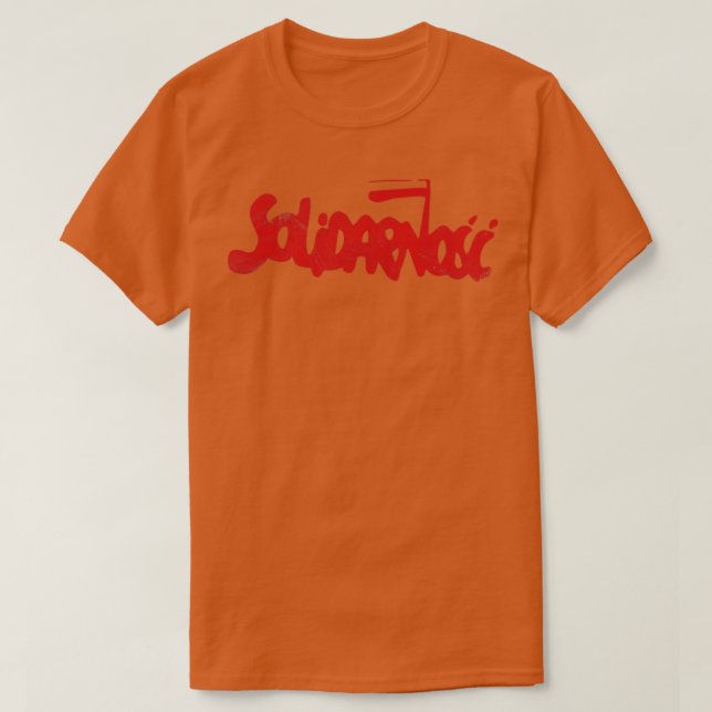 Solidarnosc 80s Polish Trade Union T-Shirt (Design Front)