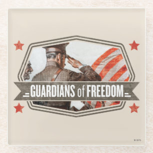 Solider-Guardian of Freedom Glass Coaster