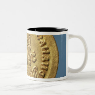 Solidus minted by Theodoric I Two-Tone Coffee Mug