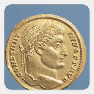 Solidus  of Constantine I Square Sticker
