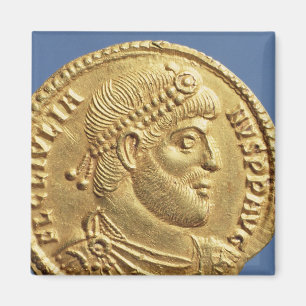 Solidus  of Julian the Apostate  draped Magnet