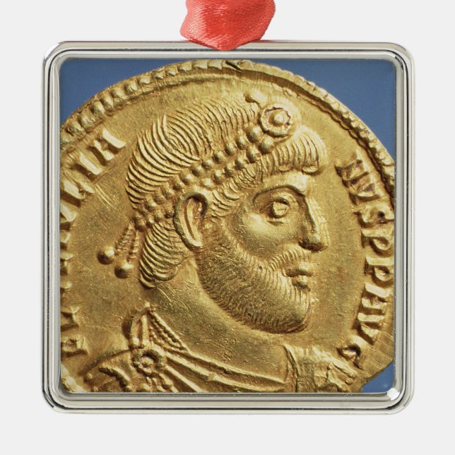 Solidus  of Julian the Apostate  draped Metal Tree Decoration (Front)