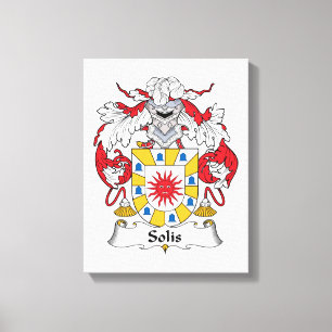 Solis Family Crest Canvas Print