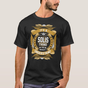 SOLIS Last Name, SOLIS family name crest T-Shirt