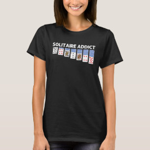 Solitaire For Men Women Card Game Player Solitair T-Shirt