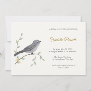 Solitaire Songbird Bridal Luncheon Invitation