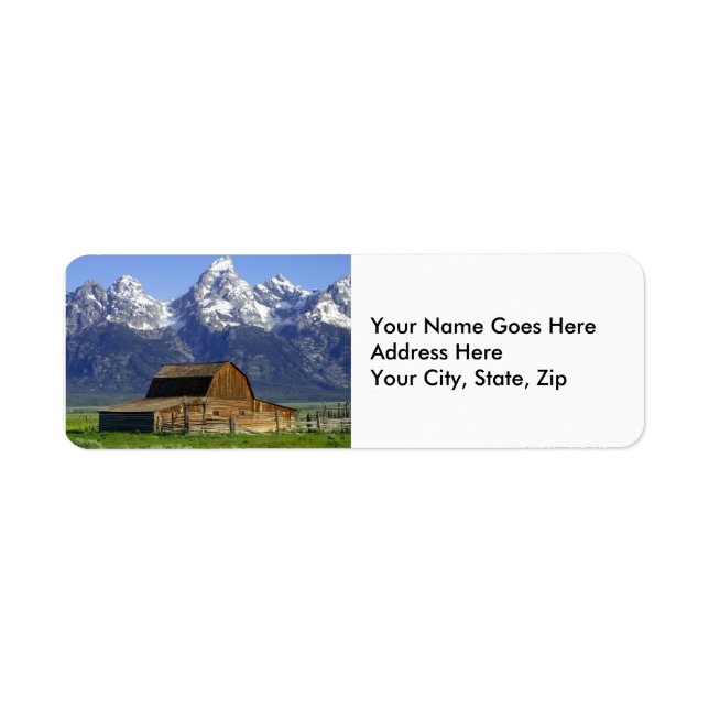 Solitary Barn at Grand Tetons (Front)