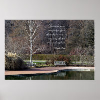 Solitary Bench Inspirational Poster