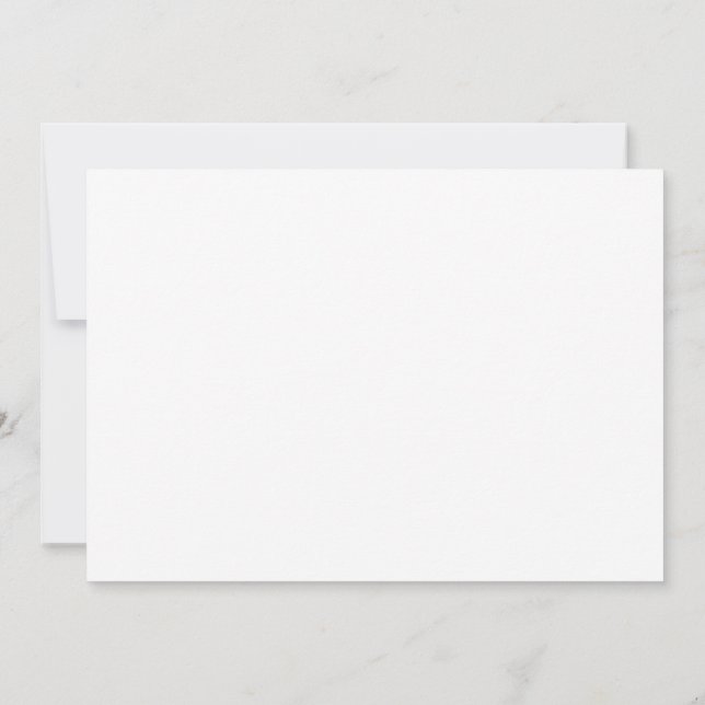 Solitary Bird Soaring Through Bright Blue Sky with Invitation (Back)