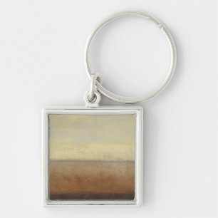 Solitary Desert Landscape by Norman Wyatt Key Ring