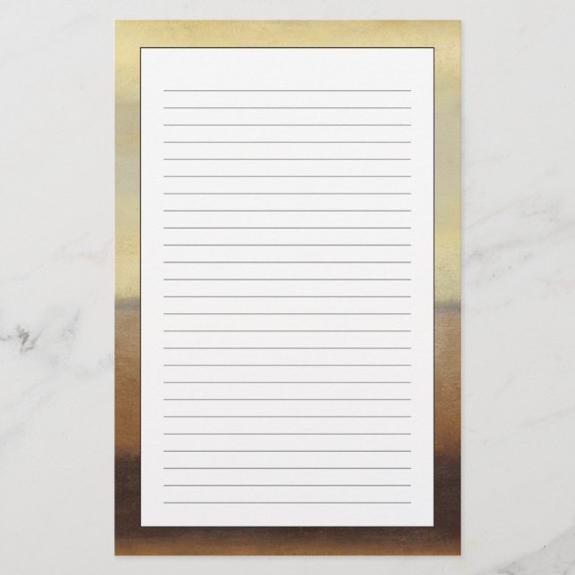 Solitary Desert Landscape by Norman Wyatt Stationery (Front)