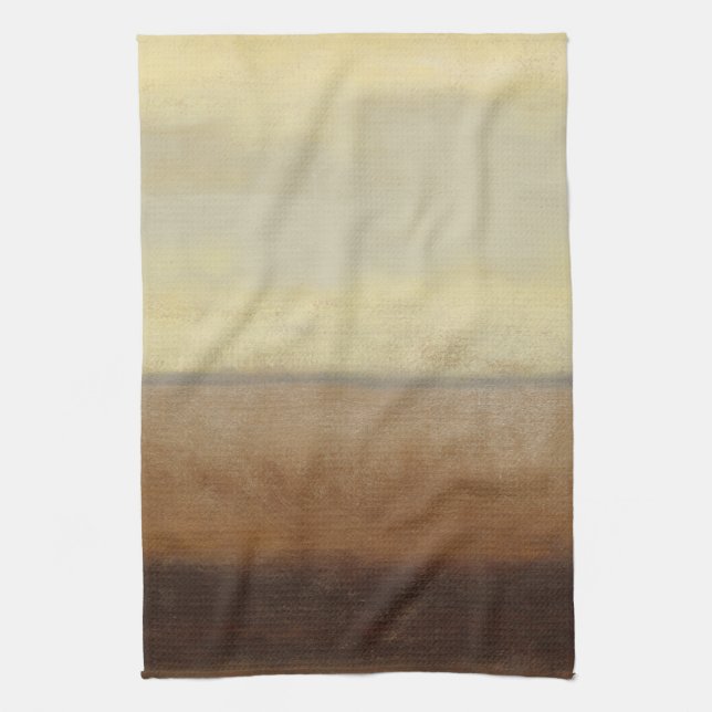 Solitary Desert Landscape by Norman Wyatt Tea Towel (Vertical)
