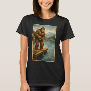 Solitary Fisher of the Mountain Lake T-Shirt