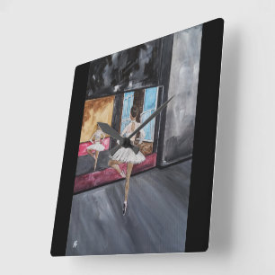 Solitary Grace Painting by Alfred Fox Square Wall Clock