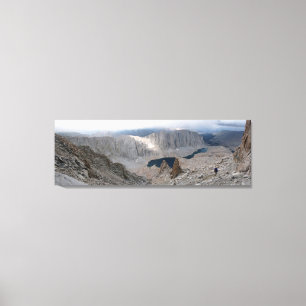 Solitary Hiker Print on Canvas 57" x 20.35" x1.5"