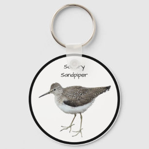 Solitary Sandpiper Key Ring