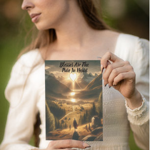 Solitude Amongst the Mountains Postcard