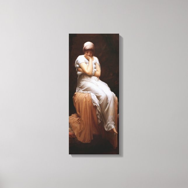 Solitude (by Frederic Leighton) Canvas Print (Front)