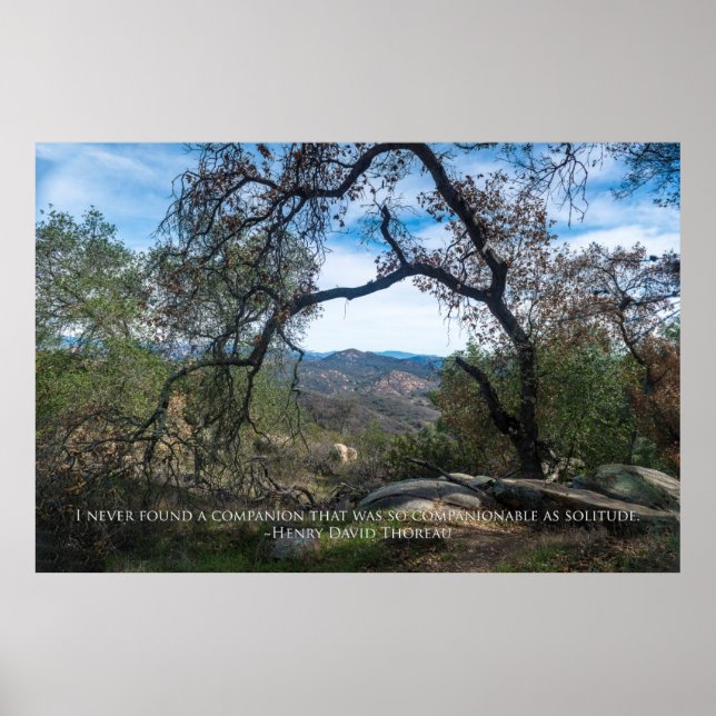 Solitude - Henry David Thoreau Poster (Front)