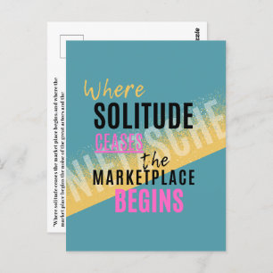 Solitude Introspection Introvert Nietzsche quote Postcard