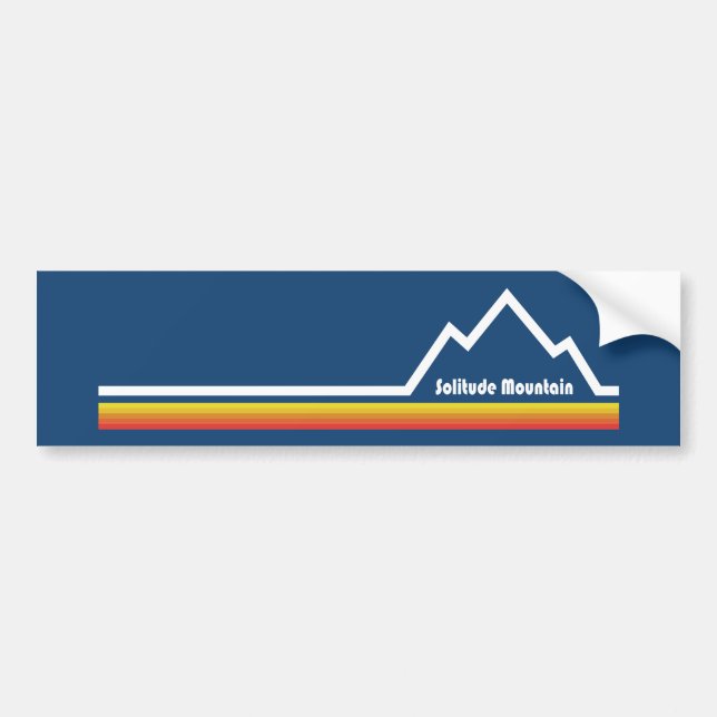 Solitude Mountain Utah Bumper Sticker (Front)