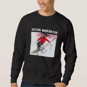 Solitude Mountain Utah Skiing Skier Ski Souvenir M Sweatshirt