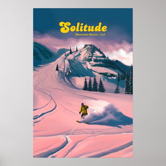 Solitude Utah Ski Resort Travel Poster (Front)