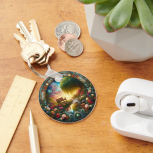 Solitudes Sanctuary A Ceramic Path to Reflection Key Ring