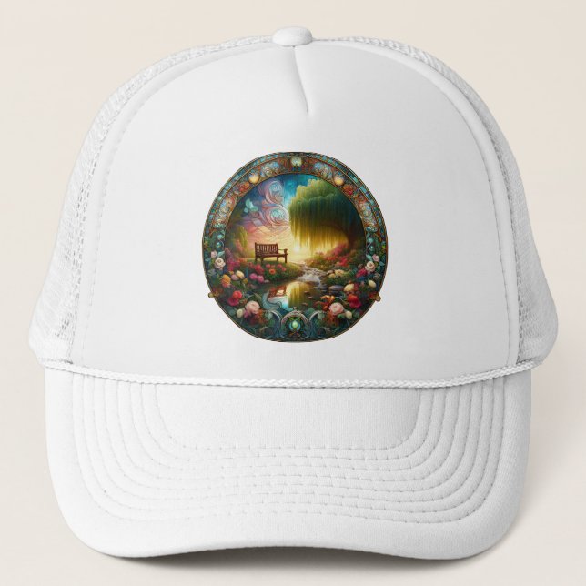 Solitudes Sanctuary A Ceramic Path to Reflection Trucker Hat (Front)