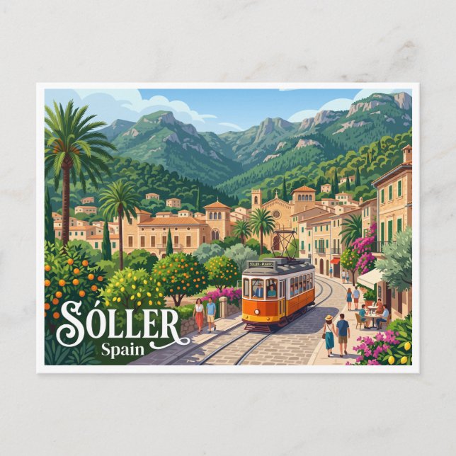 Sóller Spain Postcard (Front)