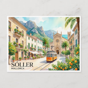 Sóller Spain Postcard