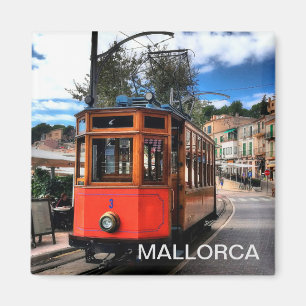 Soller train magnet on the island of Majorca