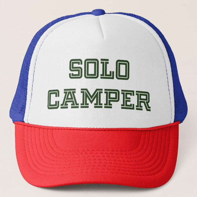 Solo Camper Trucker Hat (Front)