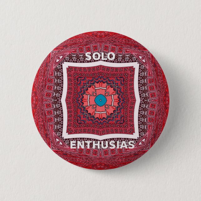 Solo Enthusiasm 6 Cm Round Badge (Front)