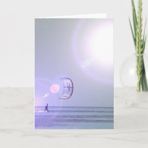 Solo Kiteboard Greeting Card