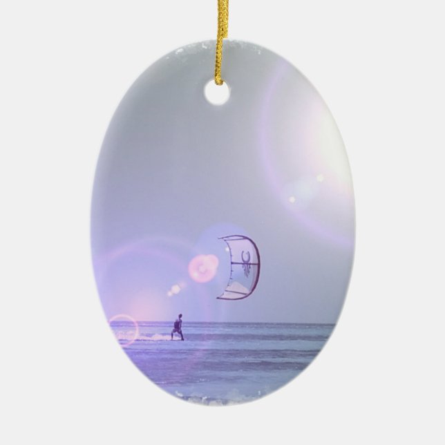 Solo Kiteboarder  Ornament (Front)